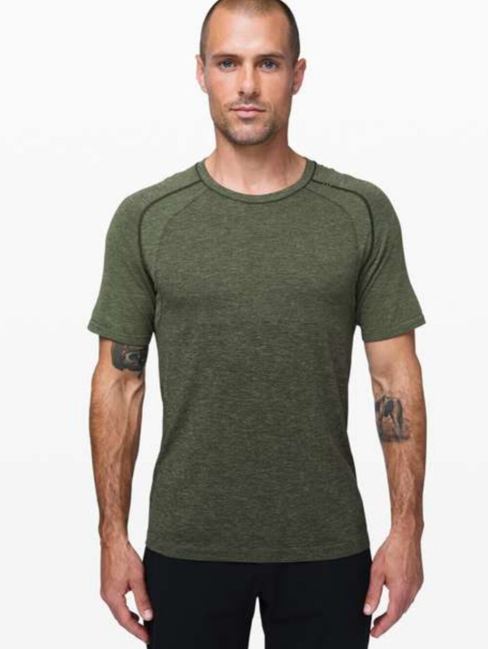 Lululemon Metal Vent Tech Short Sleeve, Army Green,‎ Men's Size XXL, Workout